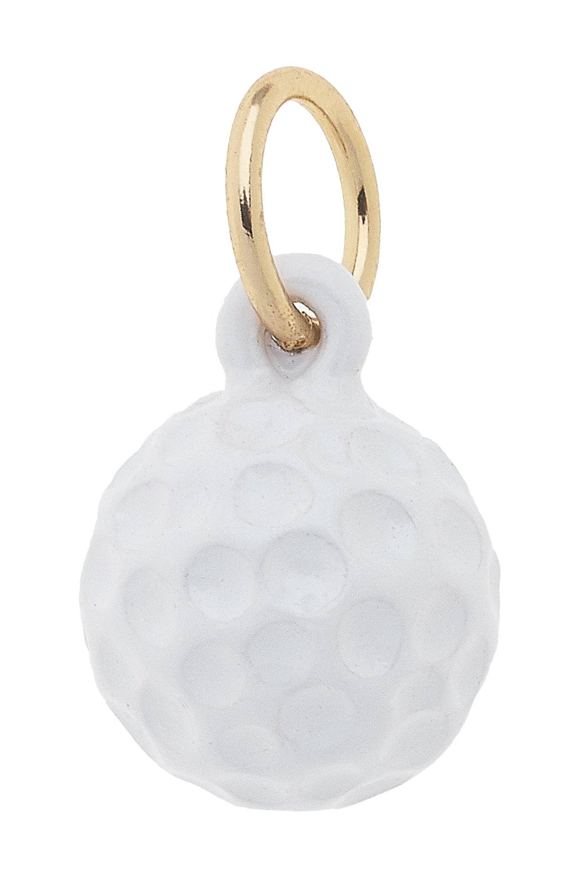 3-D Golf Ball Charm in White