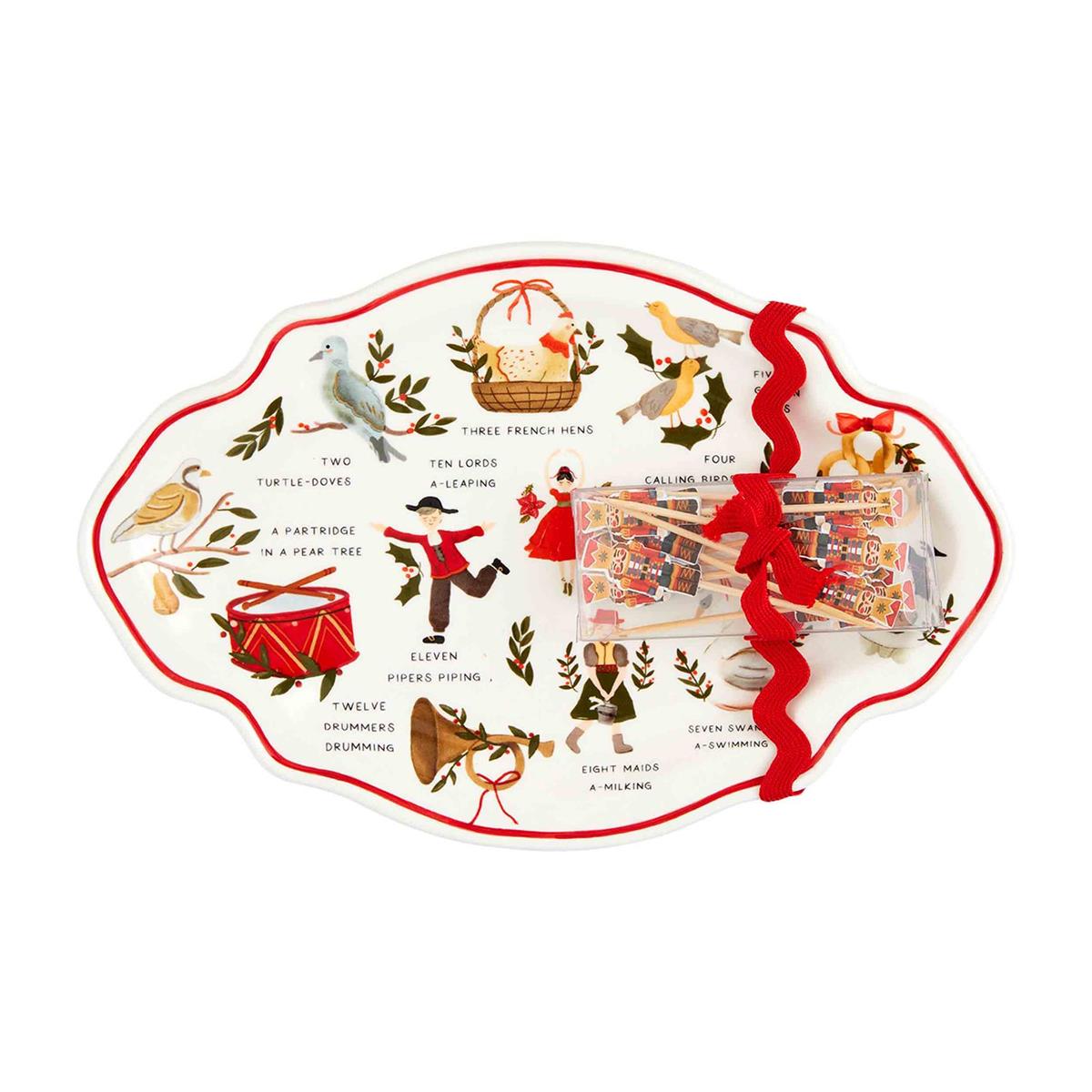 12 DAYS XMAS SENTIMENT PLATE
