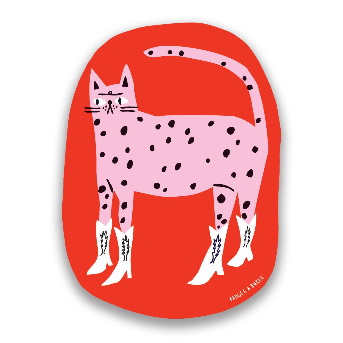 Cowboy Kitty Sticker