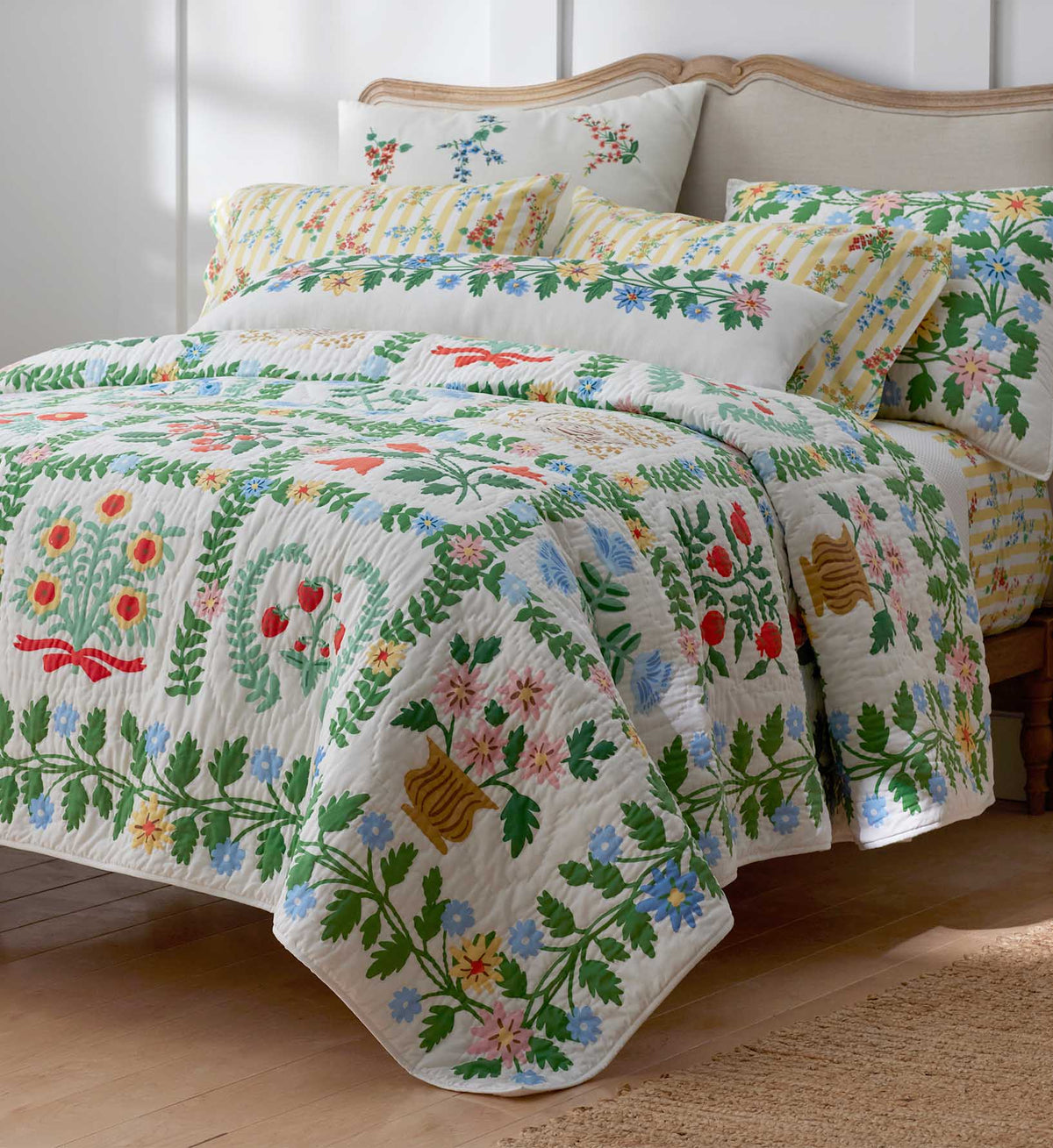 Cotton Quilted Sham - Helena