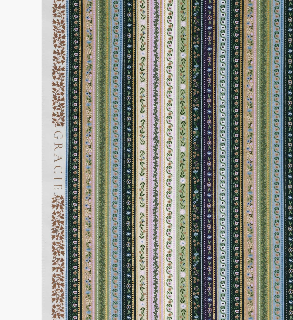 Gemma Cotton Metallic Fabric - Cool