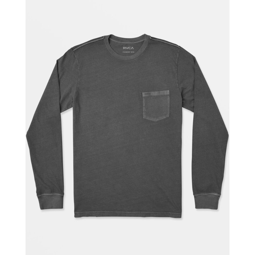 RVCA - PTC PIGMENT LONGSLEEVE TEE | PIRATE BLACK