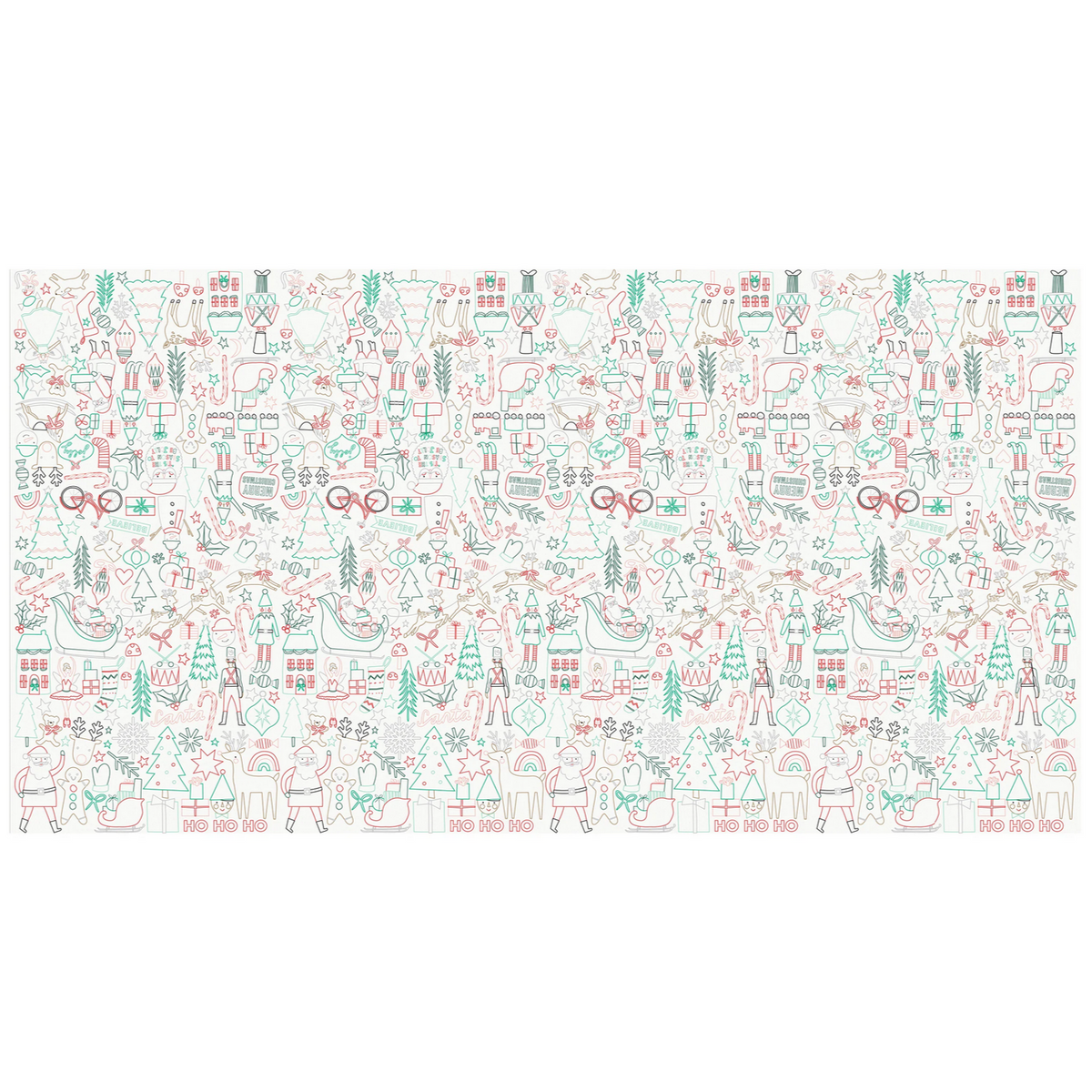 Christmas Color'n Tablecloth