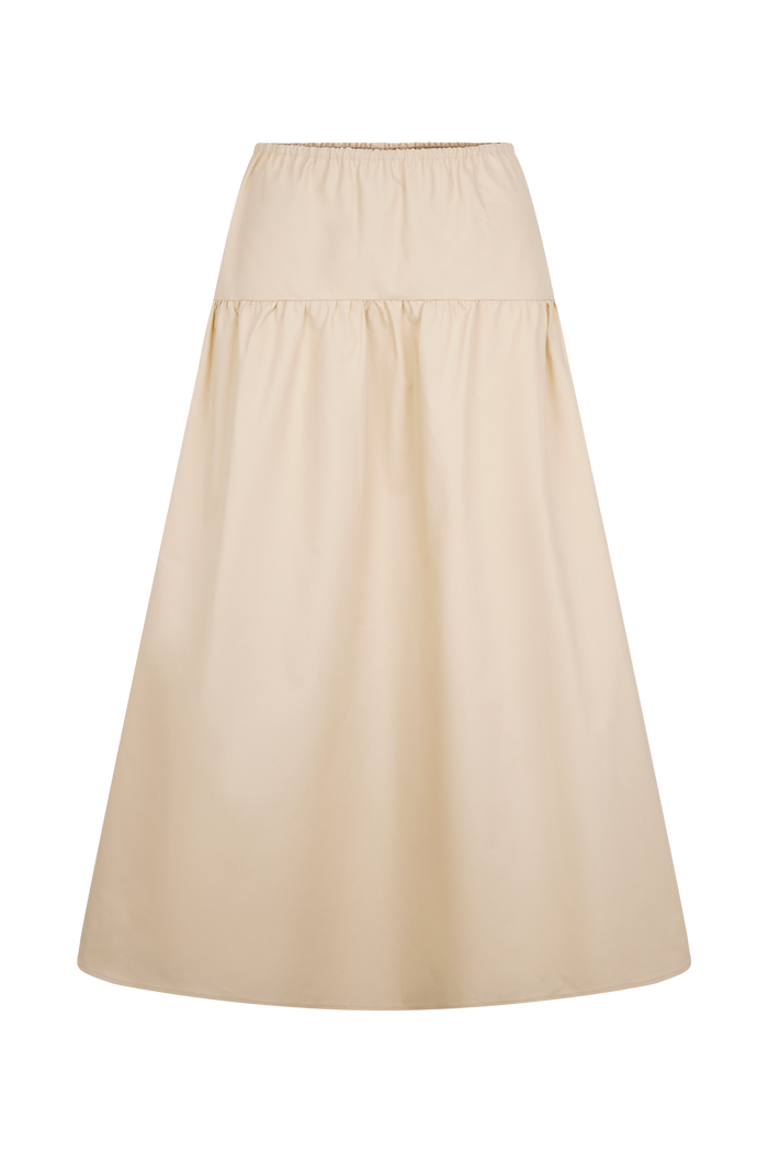 Amirah Midi Skirt - Nude