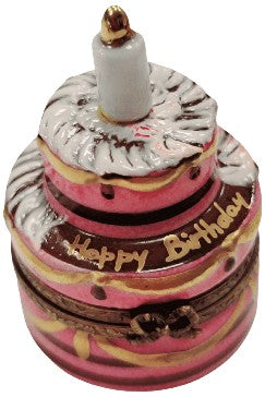 Birthday Cake Limoges Box Porcelain Limoges birthday French Trinket Box