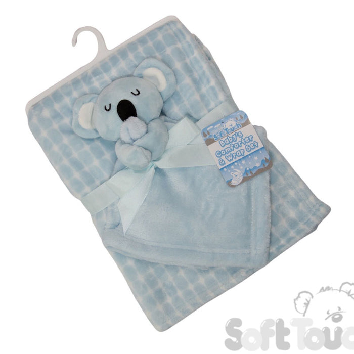 Blue Koala Comforter & Wrap Set (PK1) FBP222-B