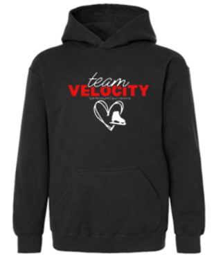 BMVFSC YOUTH TEAM VELOCITY HOODED SWEATSHIRT - BLACK