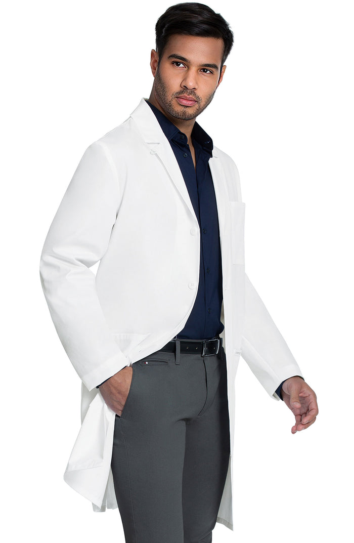 Men's Full Length Lab Coat White Cherokee MDF Instruments