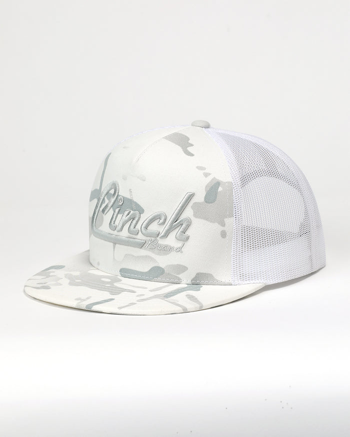 Cinch Men's Trucker Cap in White Camo