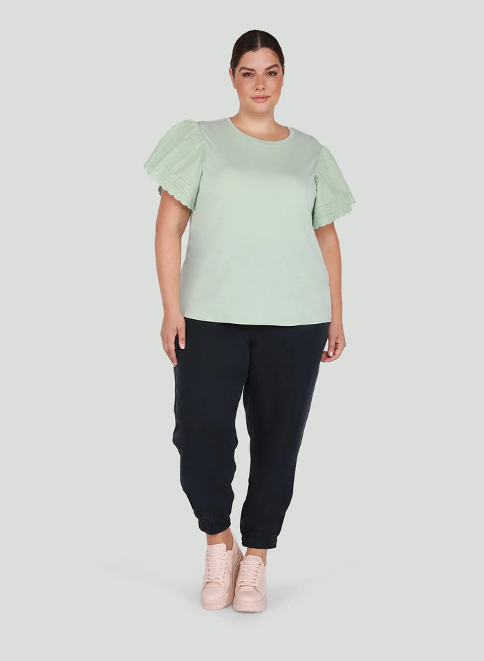 Cropped Tencel Jogger Acorn Home + Apparel