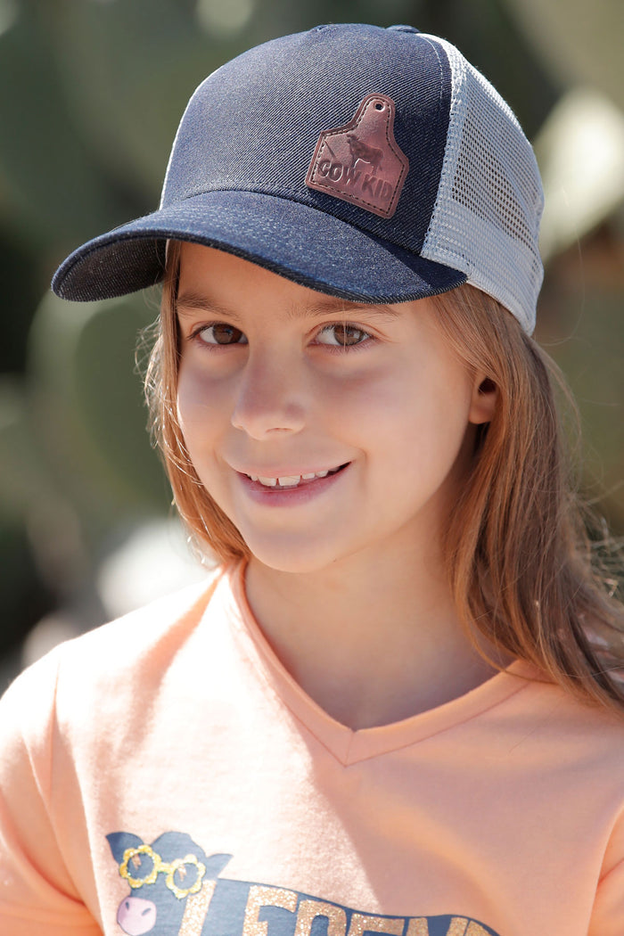 Cruel Girls Youth Cattle Tag Patch Trucker Cap