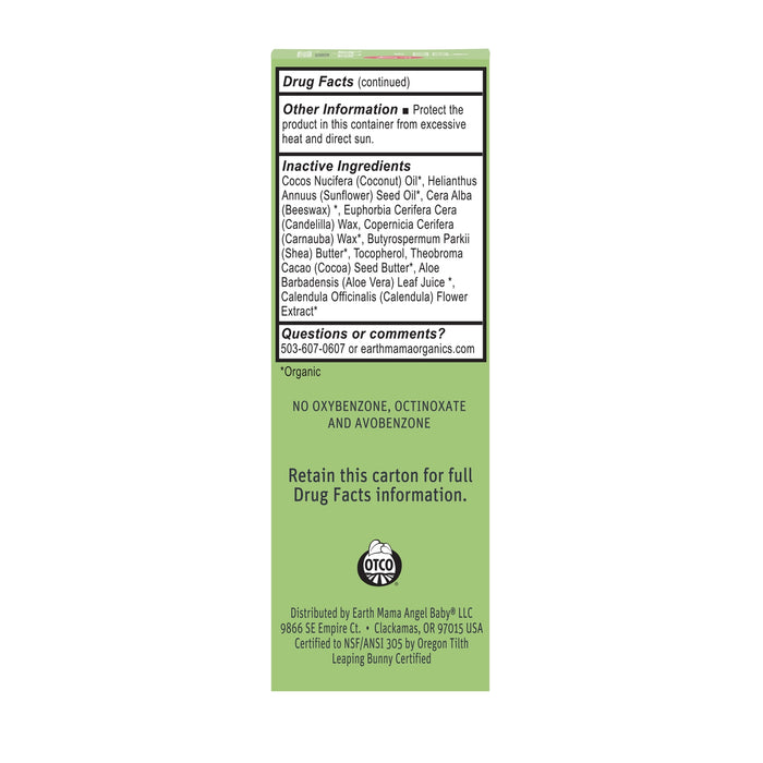Earth Mama Baby Face Mineral Sunscreen Face Stick - SPF 40