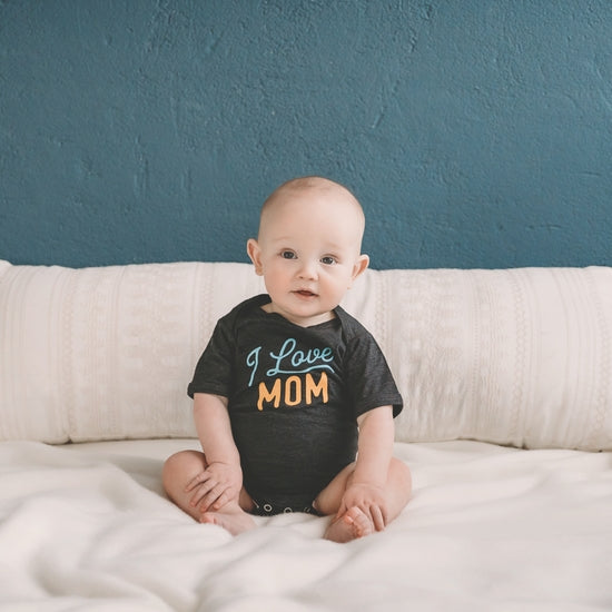 I Love MOM Baby Onesie