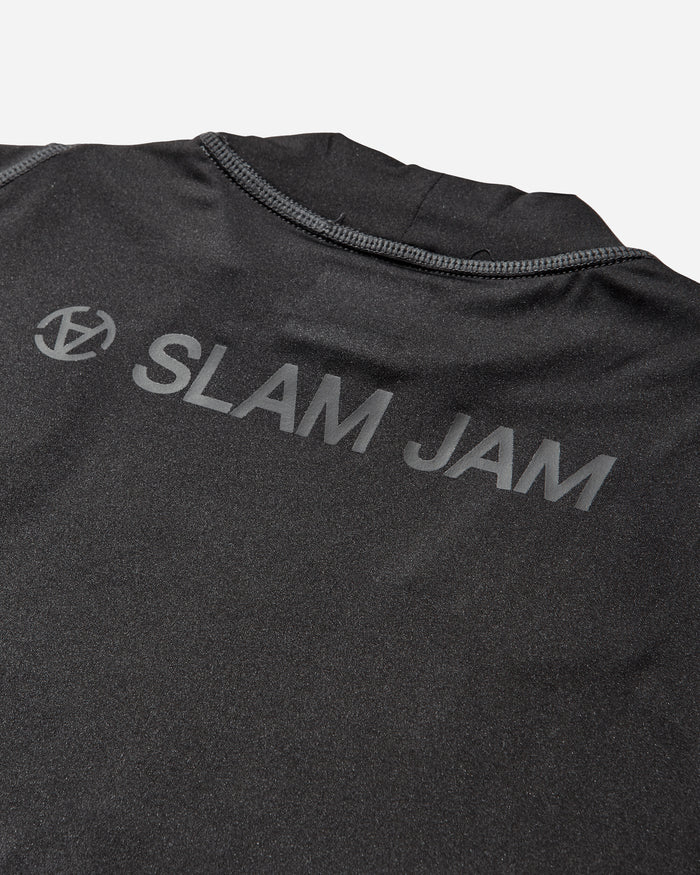 Kappa Kappa Kombat Footbal Jersey x Slam Jam SS Black T-Shirts Shortsleeve 382L2DW A00