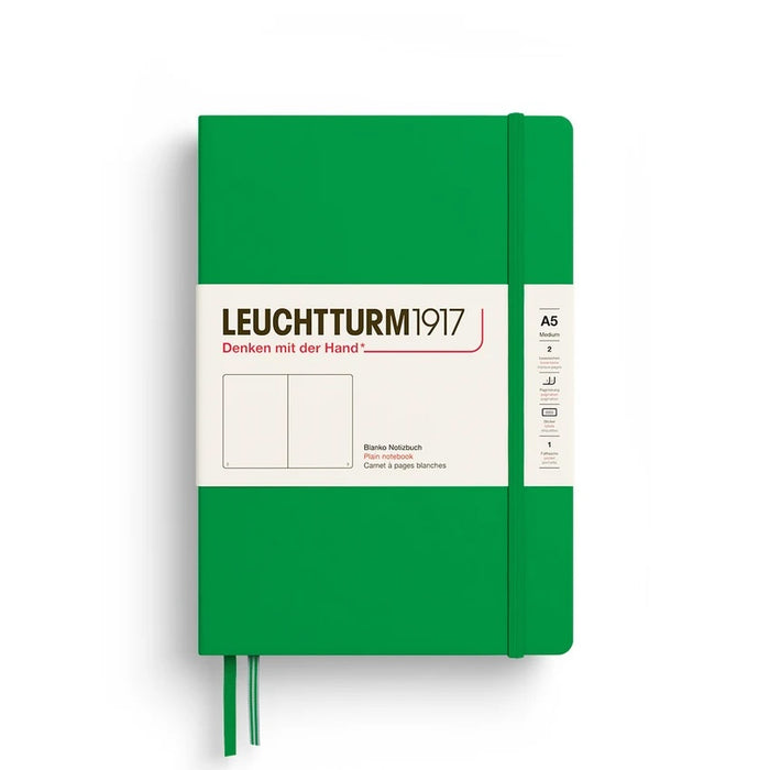 LEUCHTTURM1917 Hardcover Blank Notebook - A5, Spring Leaf