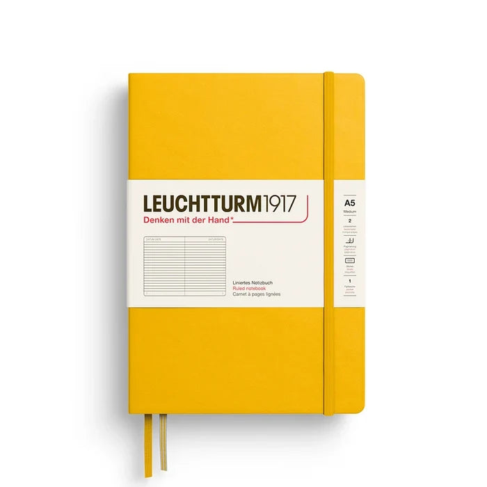 LEUCHTTURM1917 Hardcover Ruled Notebook - A5, Sunflower