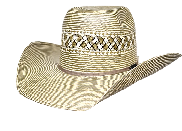 Lone Star Case Two-Tone Shantung Straw Cowboy Hat
