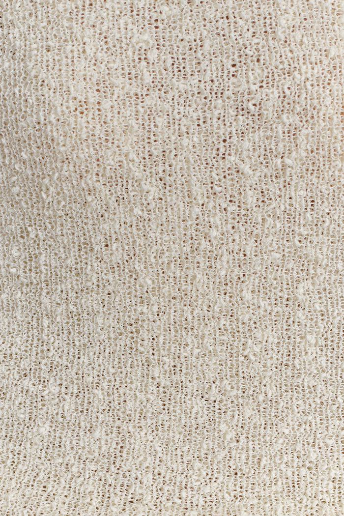 Marisol Off Shoulder Boucle Maxi Dress - Ivory