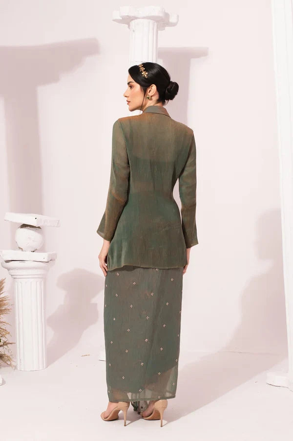 Metallic Moss Green Regal Jacket