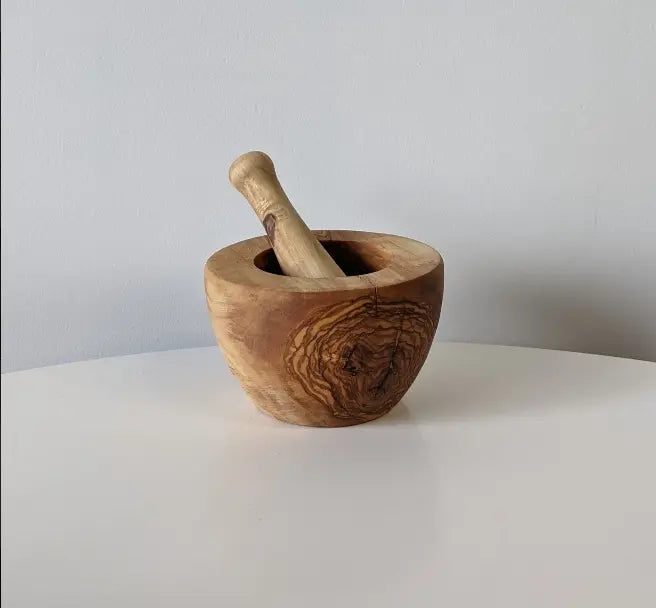 Olivewood Mortar & Pestel Acorn Home + Apparel