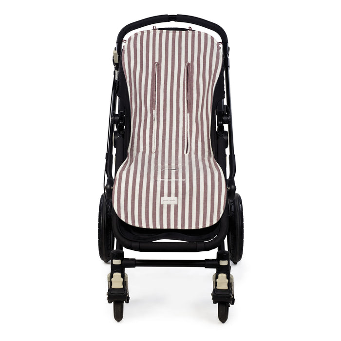 Pasito a Pasito - Seat Liner - Cherry Stripes - Mabel & Fox