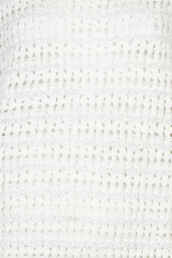 Close-up of off white knit texture from the Red Button SRB4891 Jolene Off White, shop Red Button at Dotique.