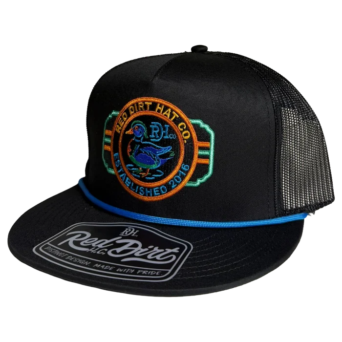 Red Dirt Hat Co. Neon Woody Hat in Black