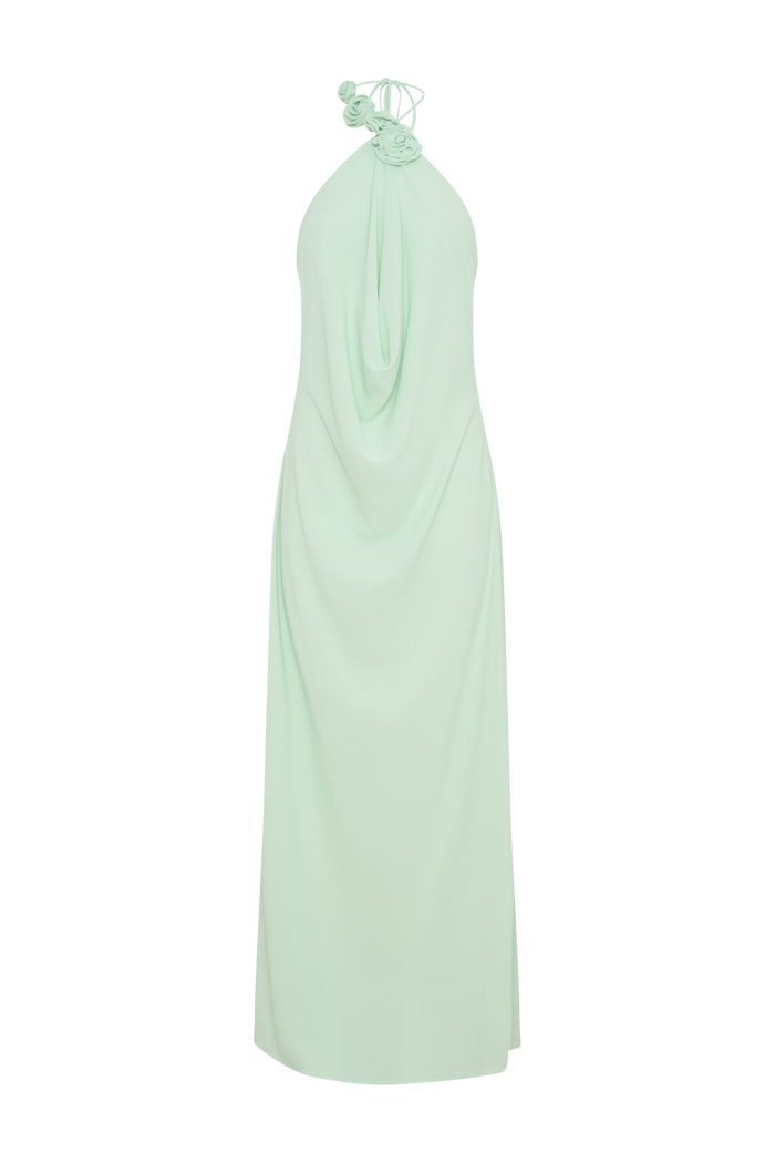 Rosalia Cowl Neck Maxi Dress - Sage