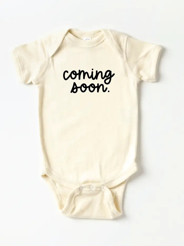Saved By Grace Co Coming Soon Onesie - NB (9144322523444)