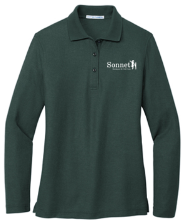 SONNET LADIES SILK TOUCH LONG SLEEVE POLO