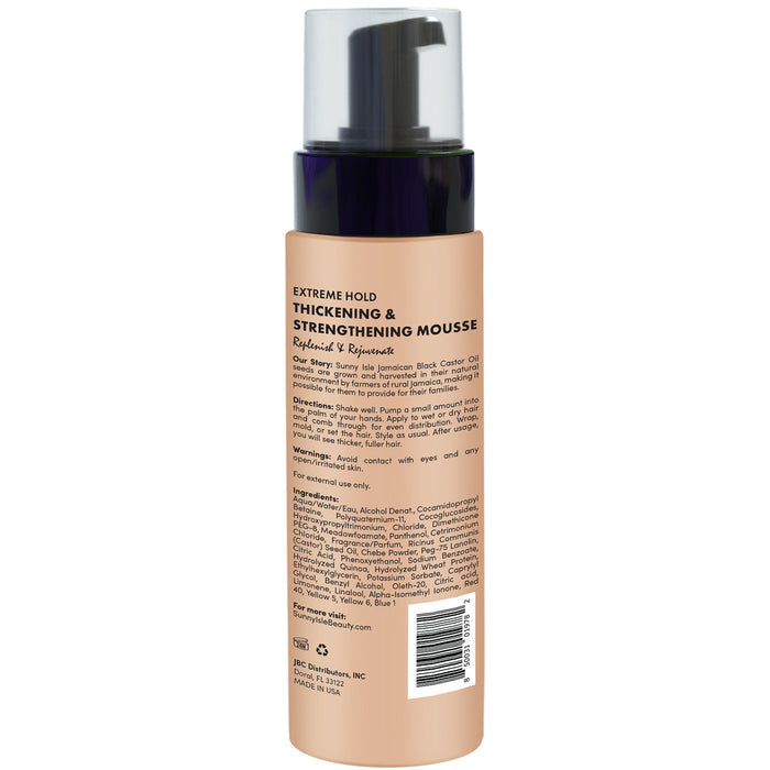 Sunny Isle Pure Chebe Extreme Hold Thickening & Strengthening Mousse 8oz