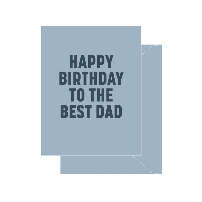 To the Best Dad Letterpress Card