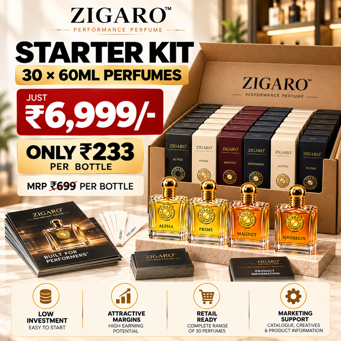 Zigaro™ Retailer Starter Kit – 30 × 60ML Perfumes