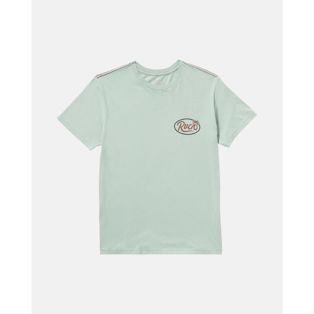 RVCA - FROND SCRIPT T-SHIRT | BLUE HAZE