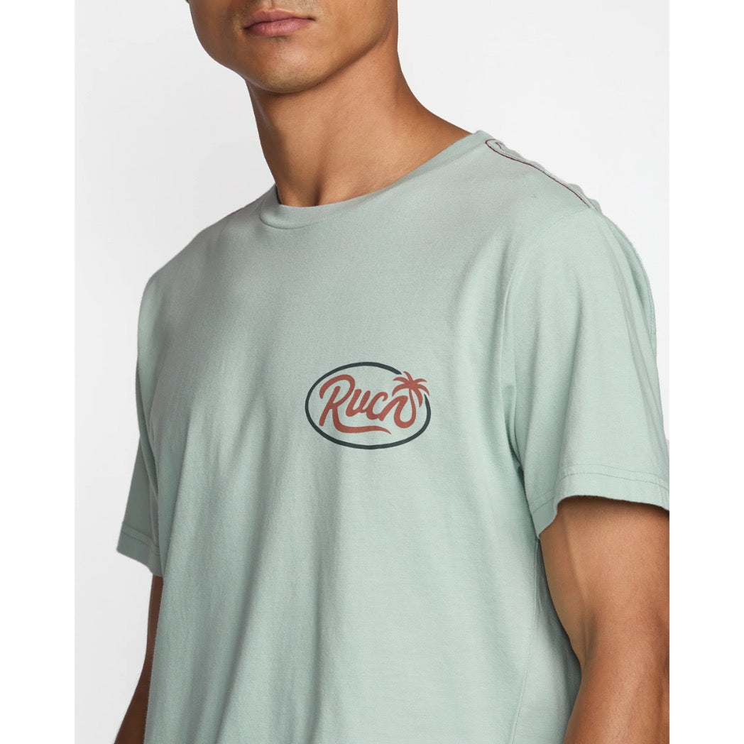 RVCA - FROND SCRIPT T-SHIRT | BLUE HAZE