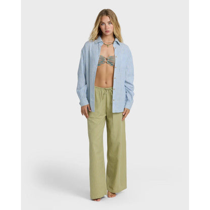 BILLABONG - WANDERER PRNTD L/S WOVEN TOP | Twilight Blue