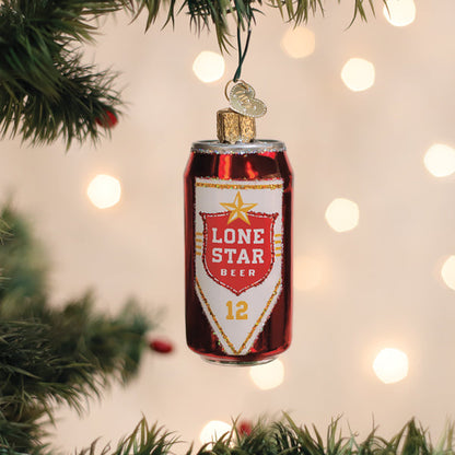 Lone Star Beer Can Ornament