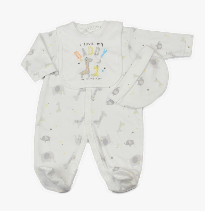 3pc GIFT SET - L LOVE DADDY (0-9 MONTHS) (PK6) WF1679