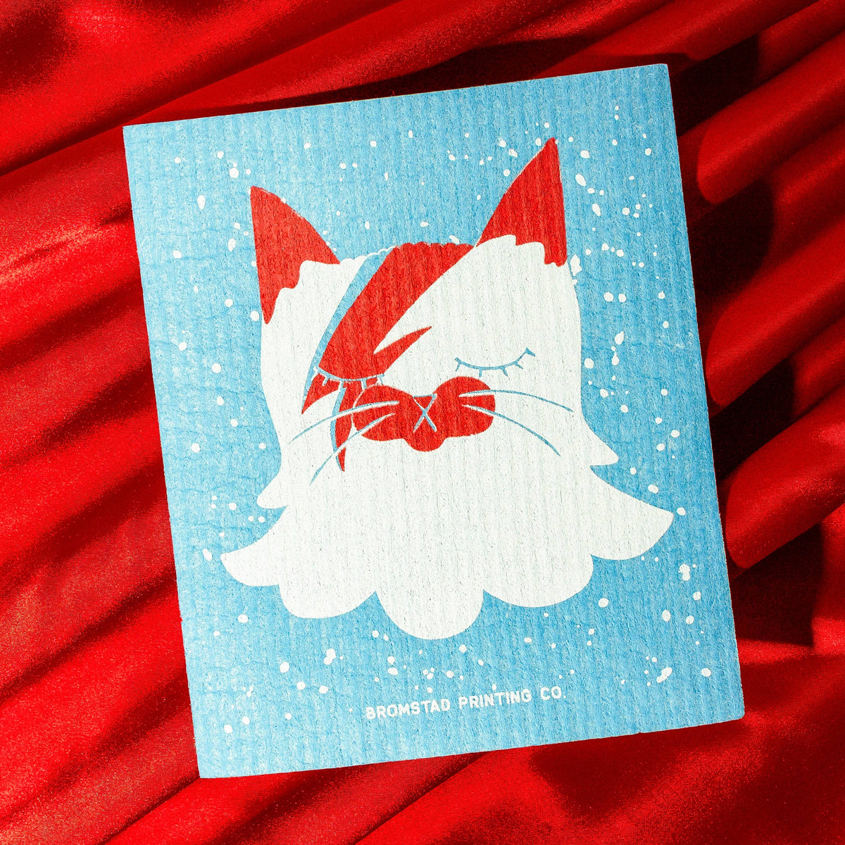 Bowie Cat - Swedish Dishcloth