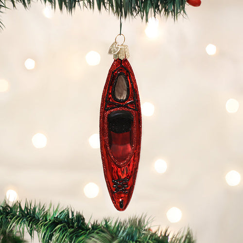 Red Kayak Ornament