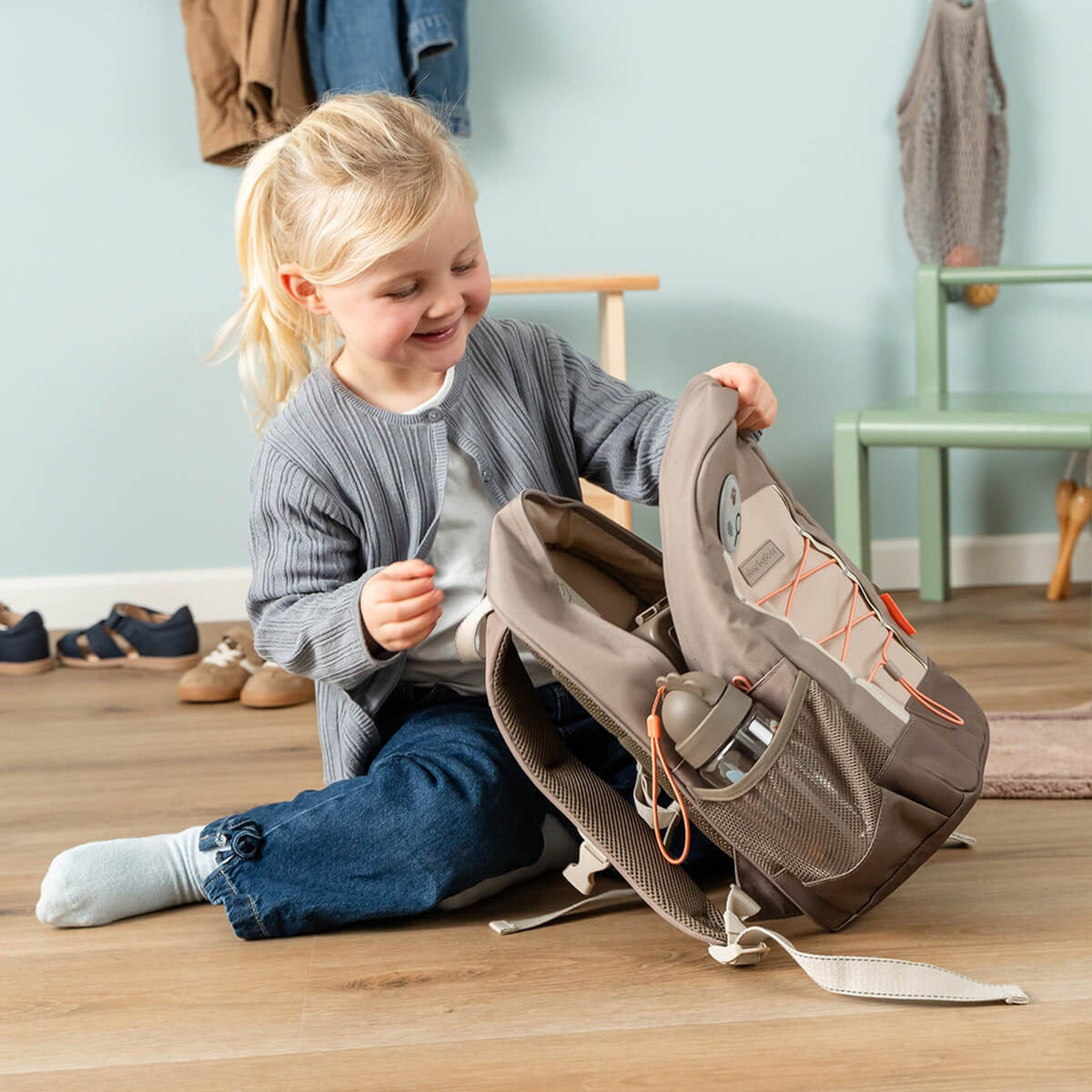 Done by Deer Junior backpack - Tiny Trails Sand 13l
