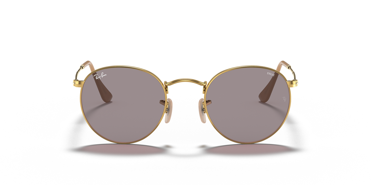 RAYBAN - ROUND METAL | Arista w/ Photochromic Evolve Grey
