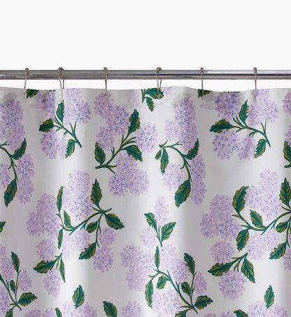 Percale Shower Curtain - Hydrangea Lilac