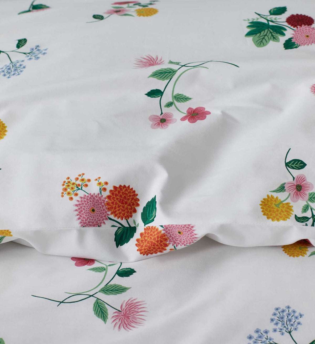 Percale Duvet Cover - Ditsy Dahlia