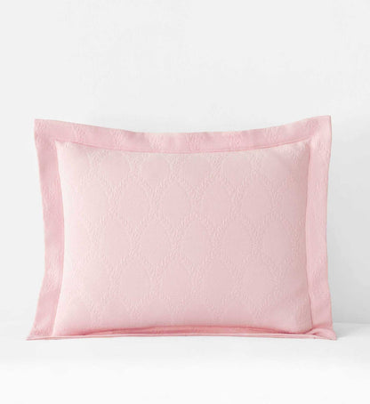 Matelassé Coverlet Sham - Laurel Soft Pink