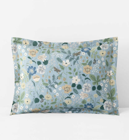 Percale Sham - Strawberry Fields Slate