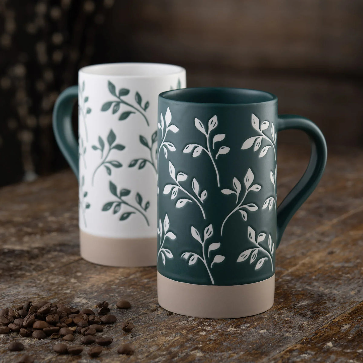 Belleek Living Flora Tall Mugs Set of 2