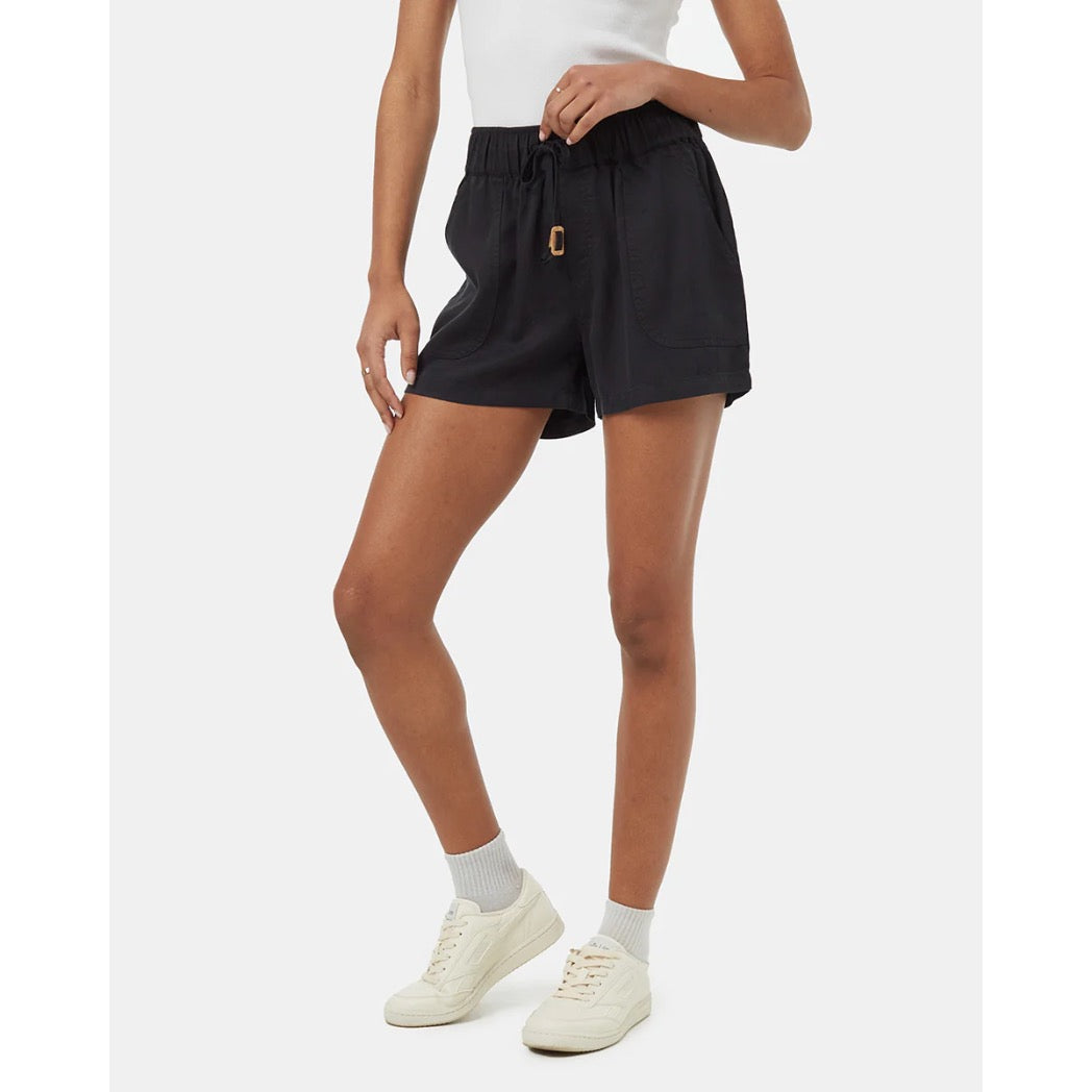 TENTREE - TENCEL INSTOW SHORT | Meteorite Black