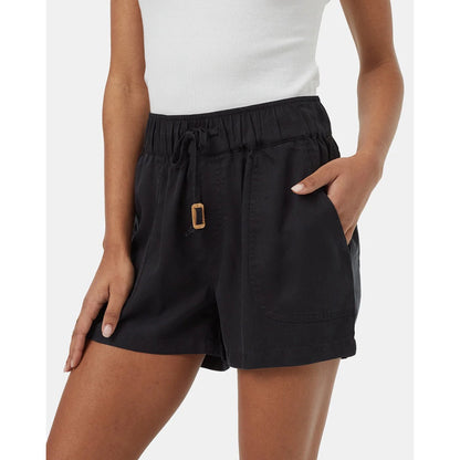TENTREE - TENCEL INSTOW SHORT | Meteorite Black