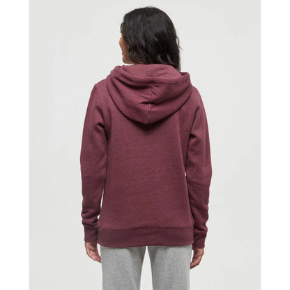 TENTREE - WOMENS JUNIPER HOODIE | Deep Burgundy/White